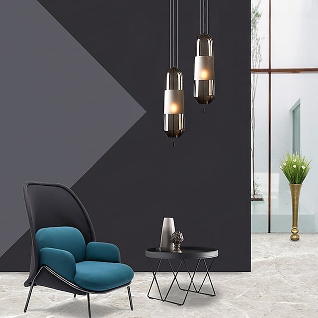 Pingente de vidro luz moderna simples luminária nordic simplicidade pendurado luz de vidro sombra adjustablependant luminárias para o corredor bar