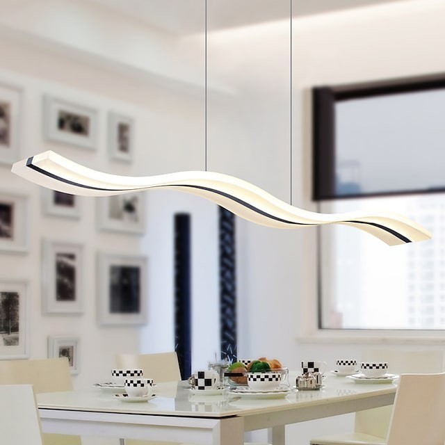 luz pendente 90cm círculo dimerizável lanterna projeto luz pendente rílico estilo moderno clássico metal preto estilo artístico nórdico