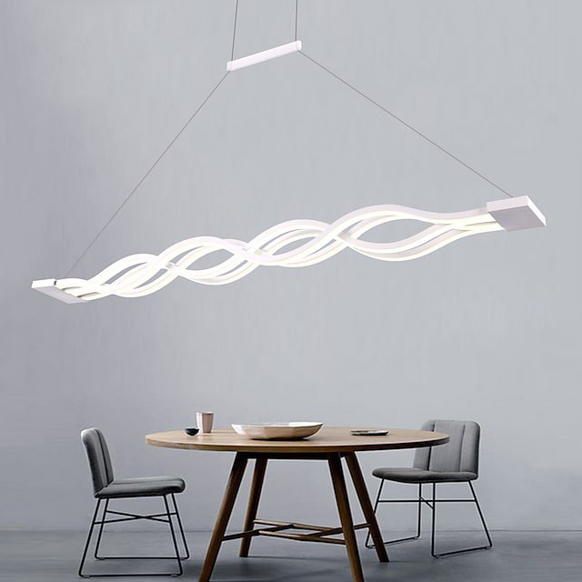 4-luz 100cm Estilo Mini Luzes Pingente Metal rílico Linear Outros contemporâneo Moderno