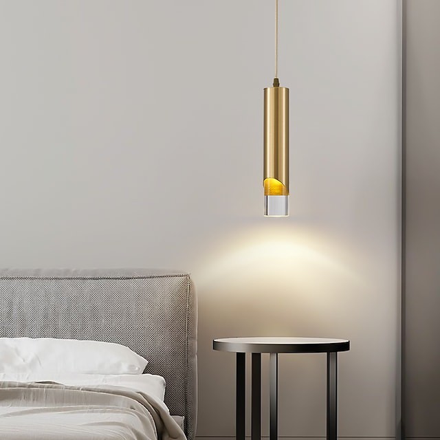 luz pendente 6cm formas geométricas luz pendente cobre metal clássico elegante latão estilo nórdico