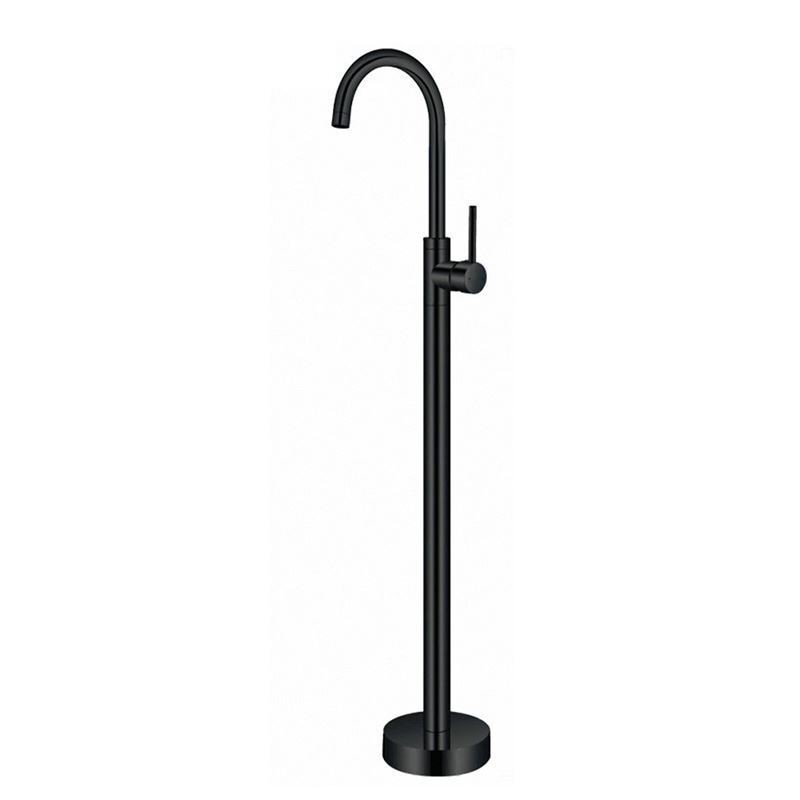 Torneira de banheira de latão H109 cm misturador preto para banheiro