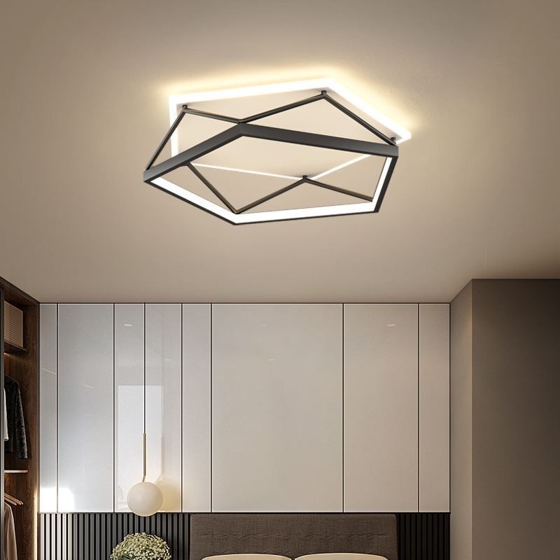 Luz de teto tridimensional oca de montagem embutida 55cm