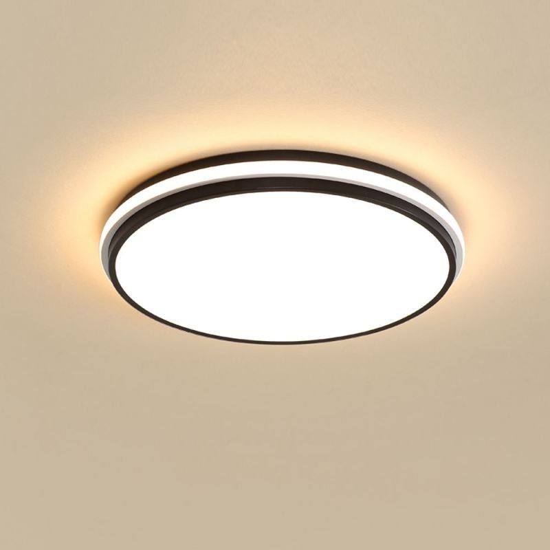 Luminária de teto embutida circular minimalista iluminação acrílica moderna