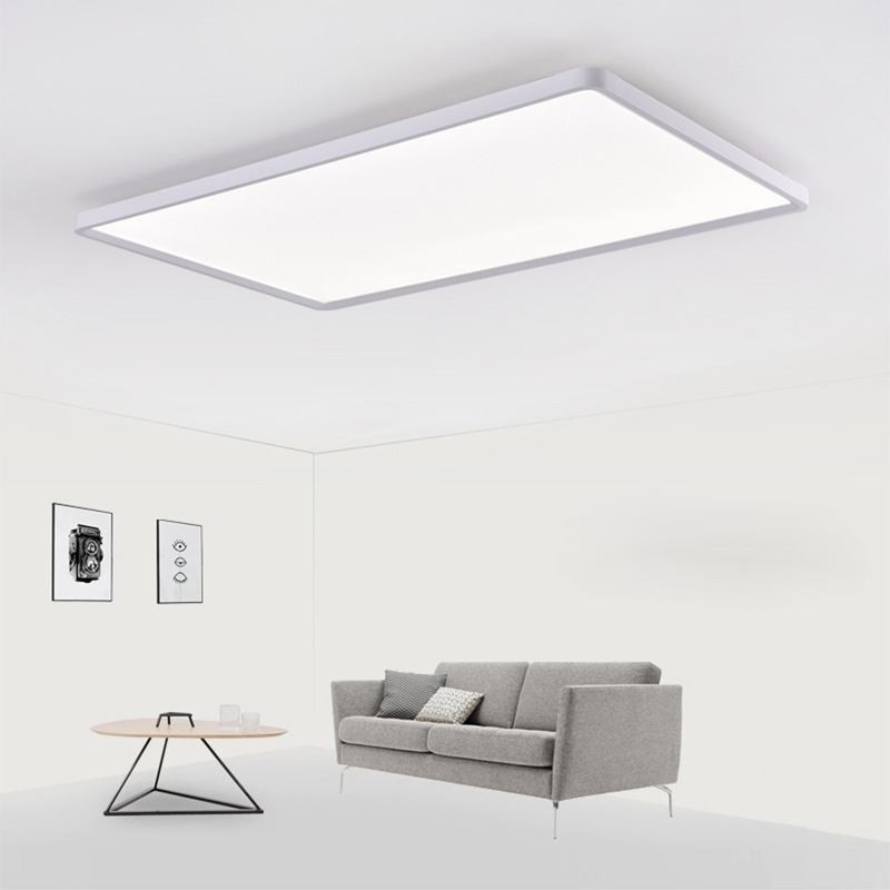 Luz de painel nórdico embutida lâmpada super fina luz de teto branca 42W