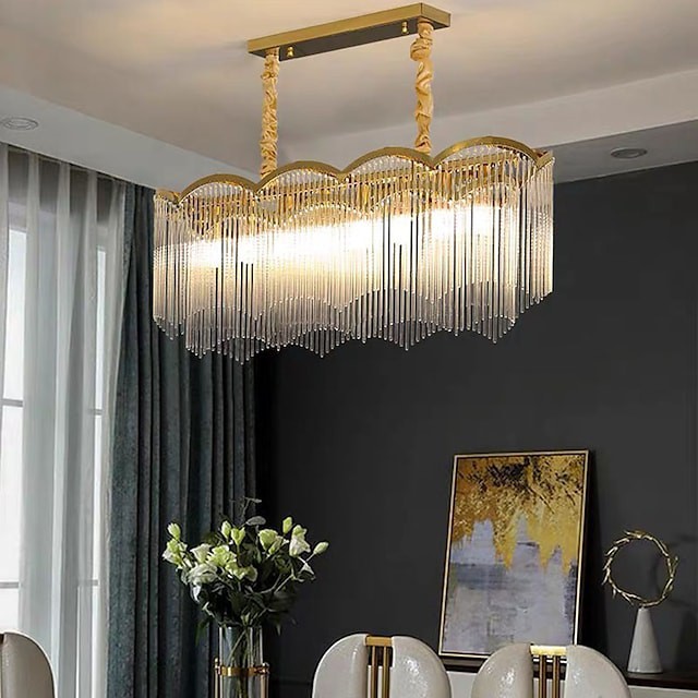 luz pendente cristal lustre ouro 95cm lanterna projeto lustre aço inoxidável galvanizado moderno