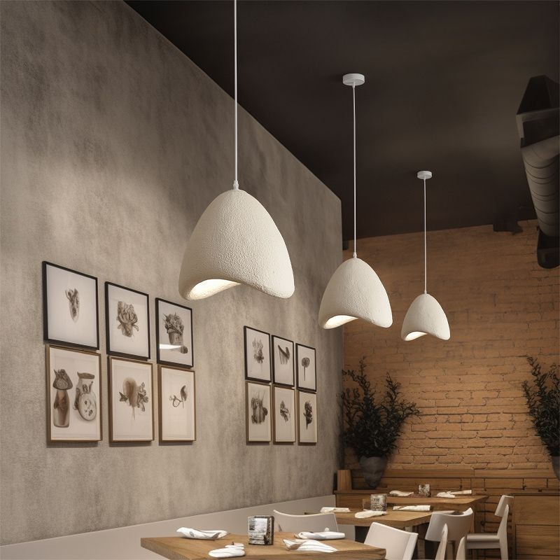 Luz de teto de resina para decoração de restaurante luz suspensa