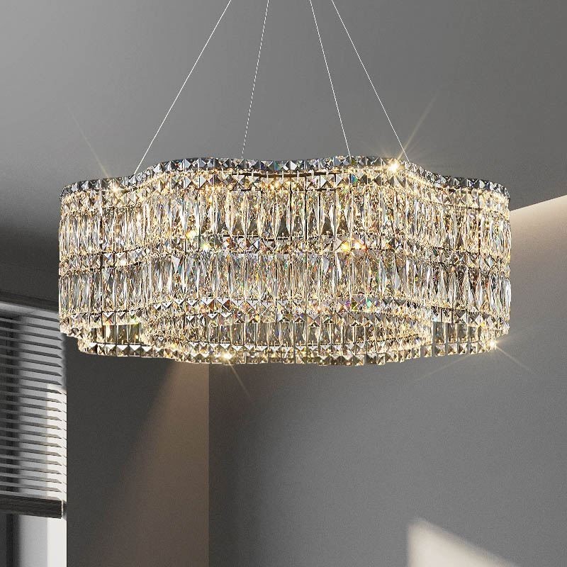 Luz de teto de cristal moderna decoração simples luz pendente