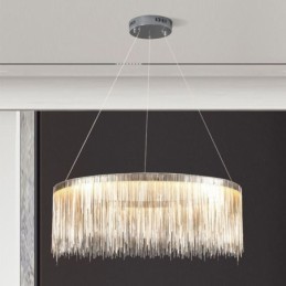 Lustre redondo luxuoso com...