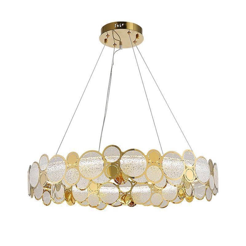 Lustre de vidro europeu luz criativa luz pendente de luxo