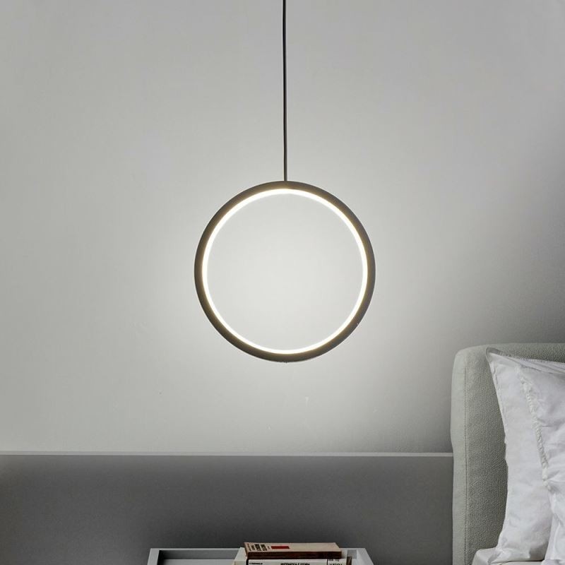 Luz pendente de anel minimalista luz de teto decorativa