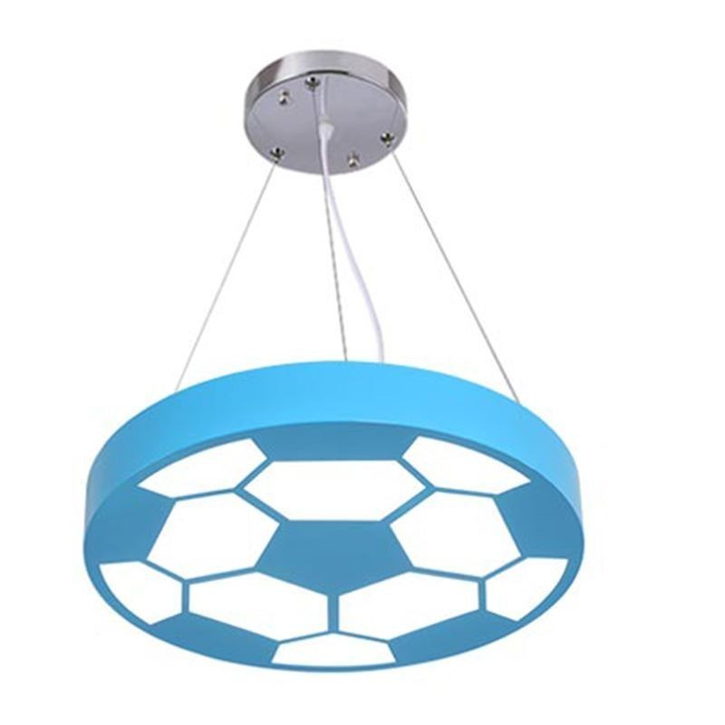 Moderno criativo pingente luz lâmpada de futebol decoração luz iluminação