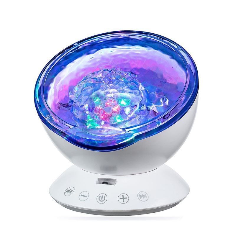 USB Night Light Ocean Projetor Night Light Lâmpada de cabeceira