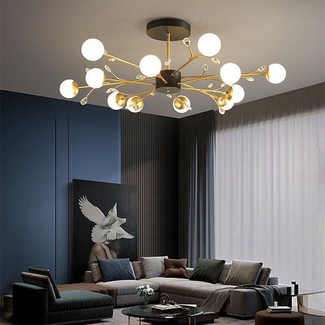 lustre de luz pendente 92 108cm lustre de metal estilo artístico estilo moderno abamentos pintados com estilo