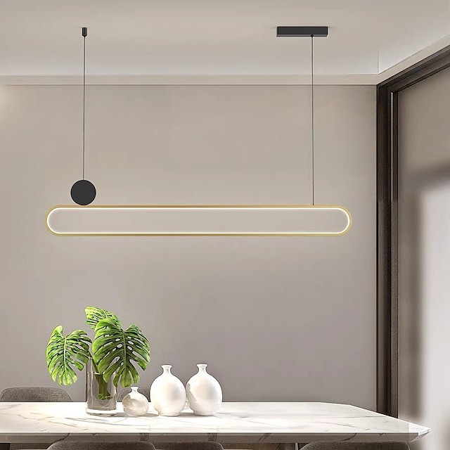 luz pendente luz da ilha da cozinha moderno ouro 100cm lanterna projeto metal pintado com abamentos