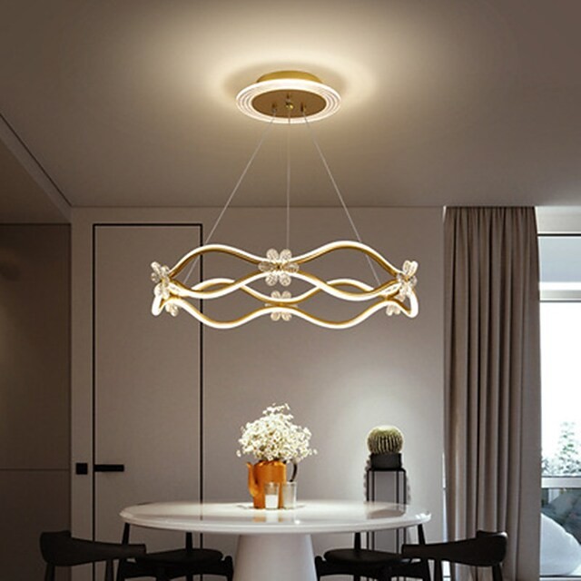 luz pendente 40 60cm círculo projeto lustre metal estilo artístico abamentos pintados elegantes moderno