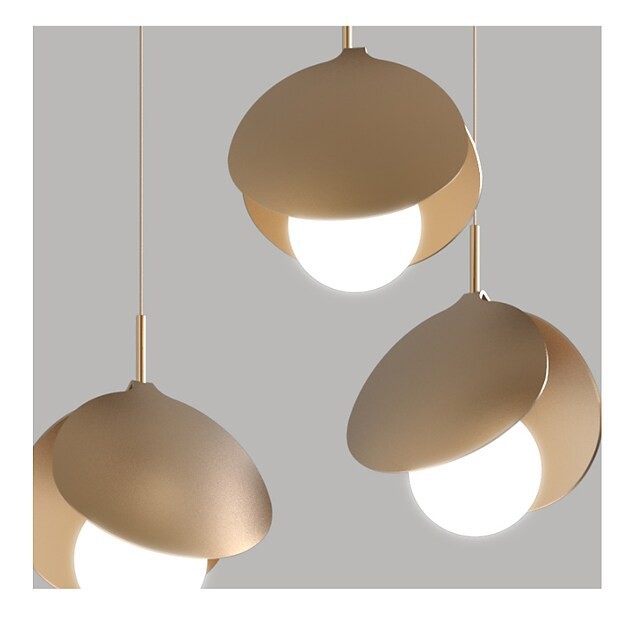 luz pendente ouro moderno 20cm formas geométricas elegantes abamentos pintados minimalistas