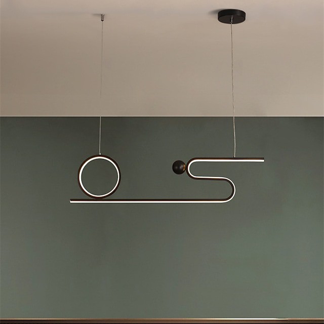 80cm luz pendente moderno nórdico geométrico preto ouro personalizado sala de estar sala de jantar bar cafeteria