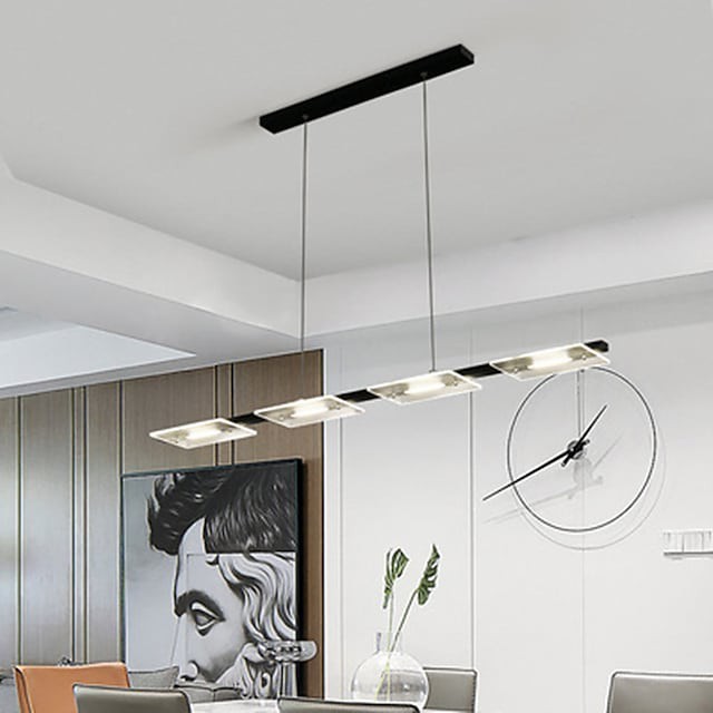 Lustre de metal de projeto único de 100cm estilo formal estilo moderno abamentos pintados com estilo moderno